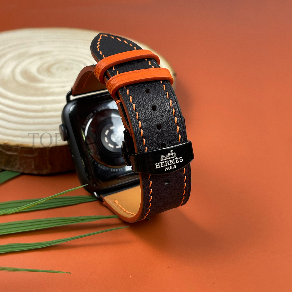 Watch Strap Swift Leather for Apple Watch, Mechanical Watch