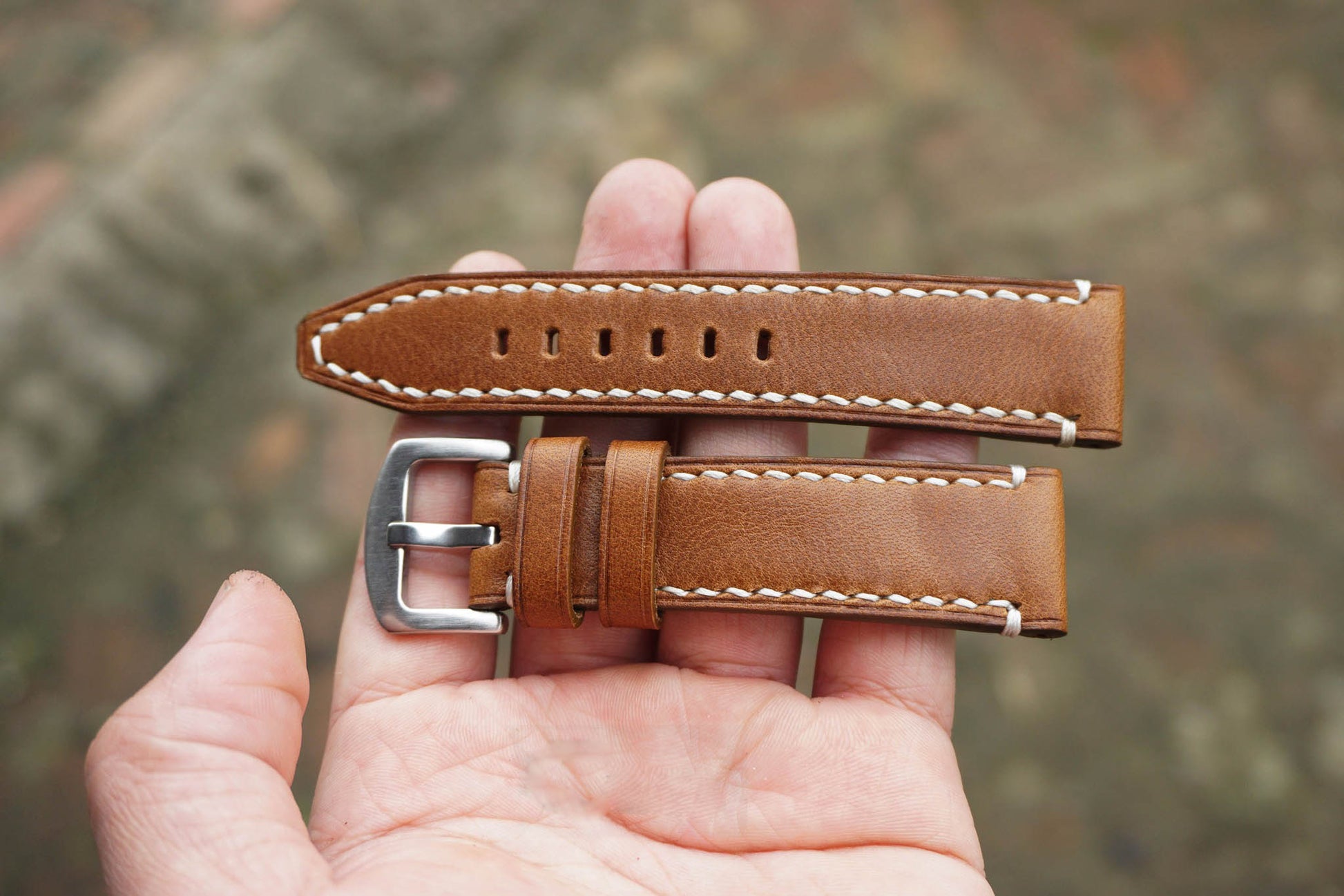 Genuine Cow Leather Watch Strap/Quick Release Watch Strap/Leather Handmade Watch Strap/Custom Leather Watch Band