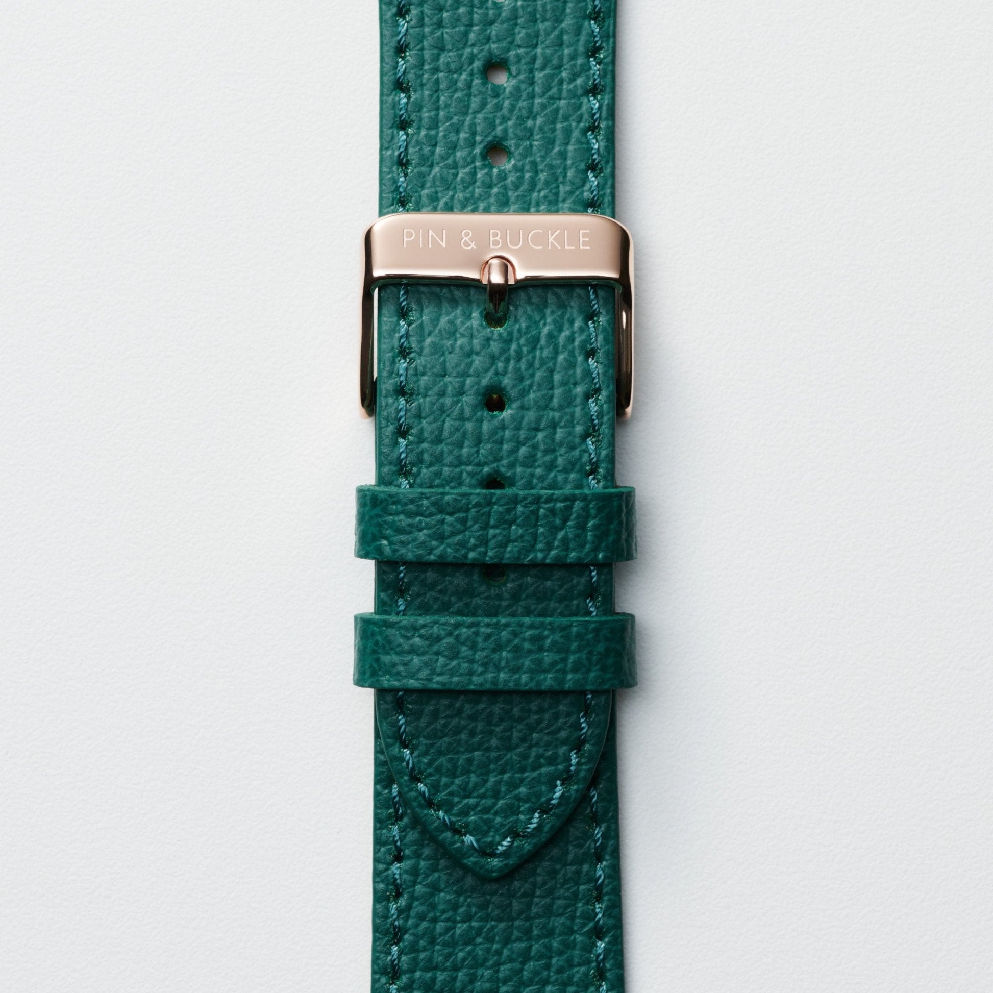 Epsom Leather Apple Watch Band - Forest Green