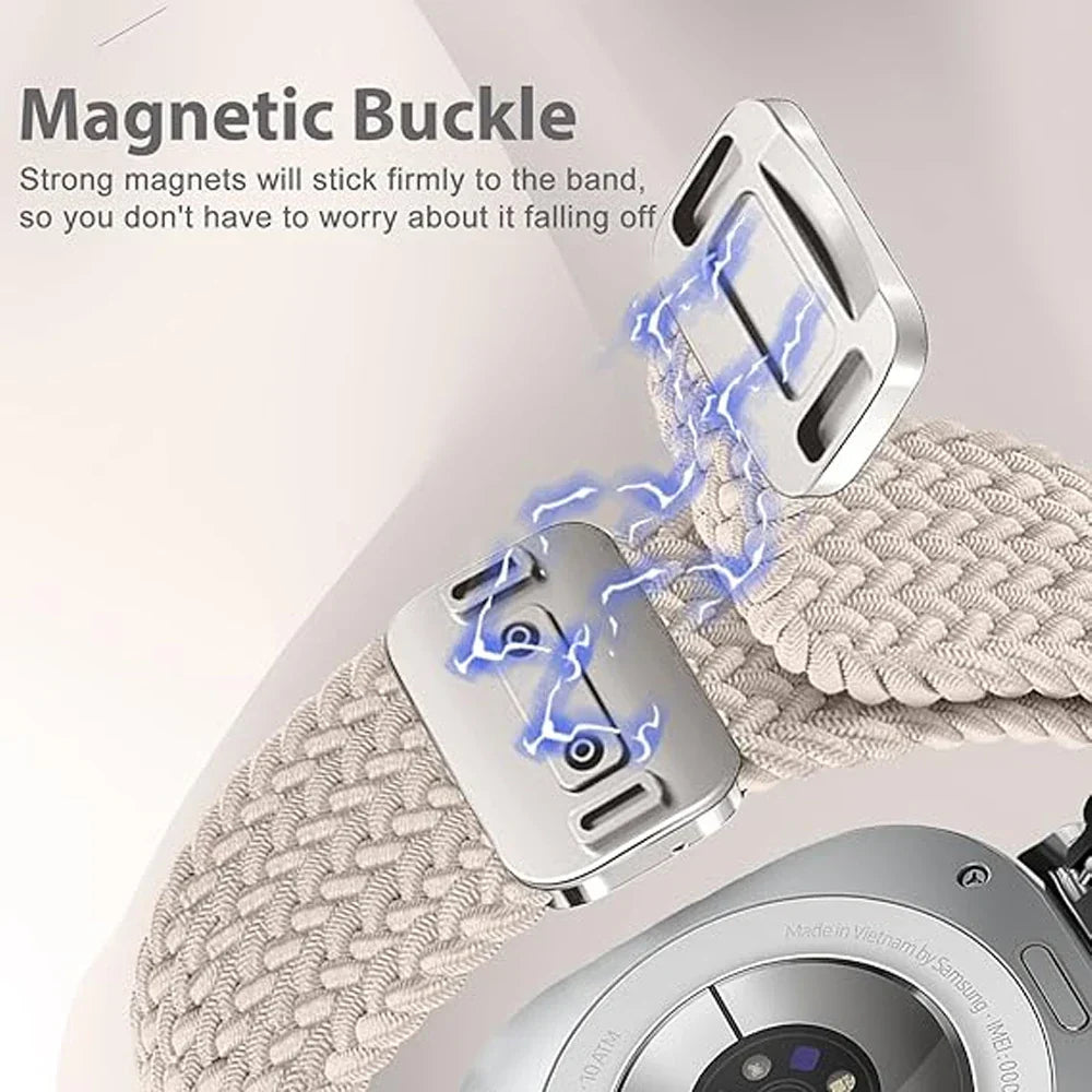 Magnetic Nylon Braided sport Bracelet Correa Galaxy Watch 7 Ultra Band