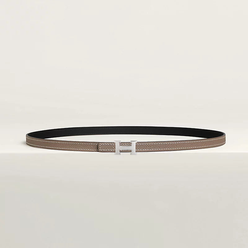 Mini 5382 belt buckle & Reversible leather strap 13 mm